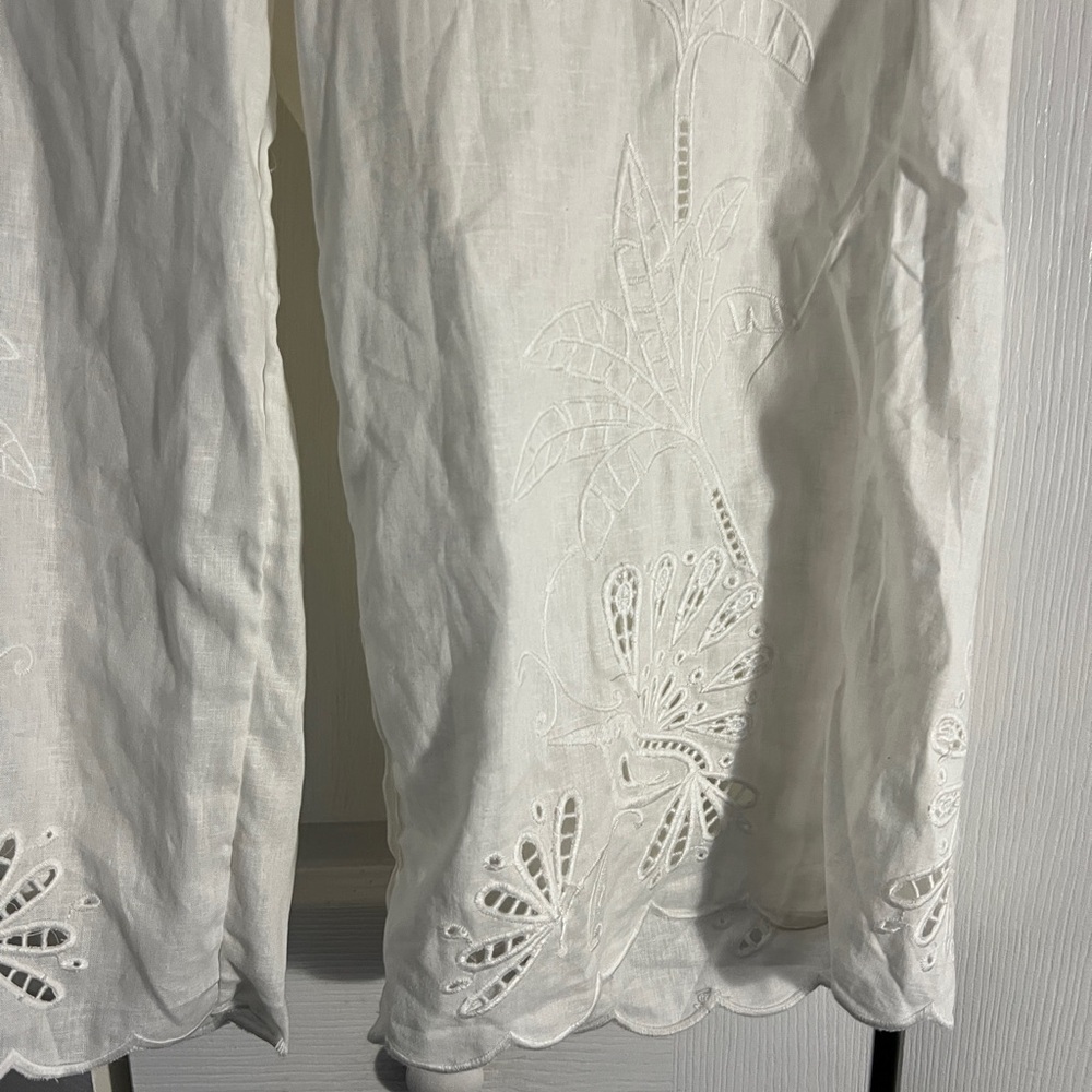 Calypso St. Barth White Cropped Pants - Picture 3 of 12